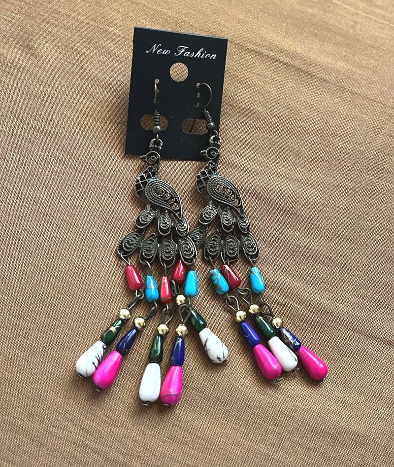 Ethnic Peacock Earrings