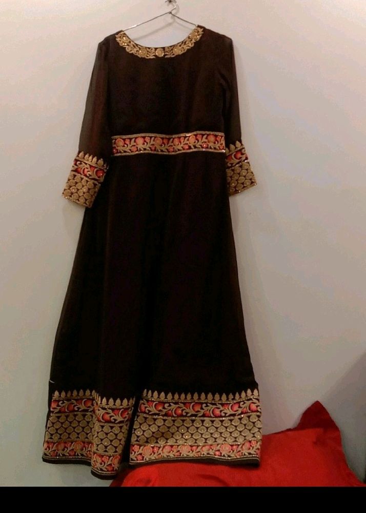 Women Ethnic Gown With Dupatta Or Pant