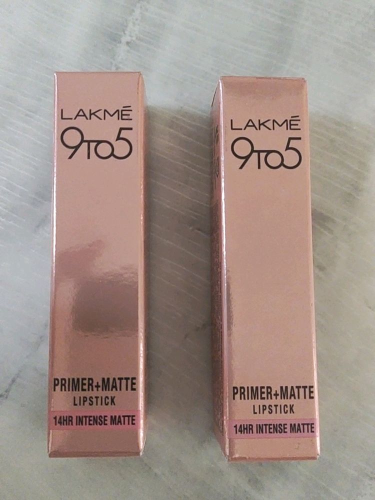 Lakme 9-5 Primer+Matt Lipstick Brand New