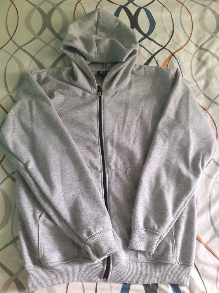 Combo of Basic Zipper Hoodie And White Shirt