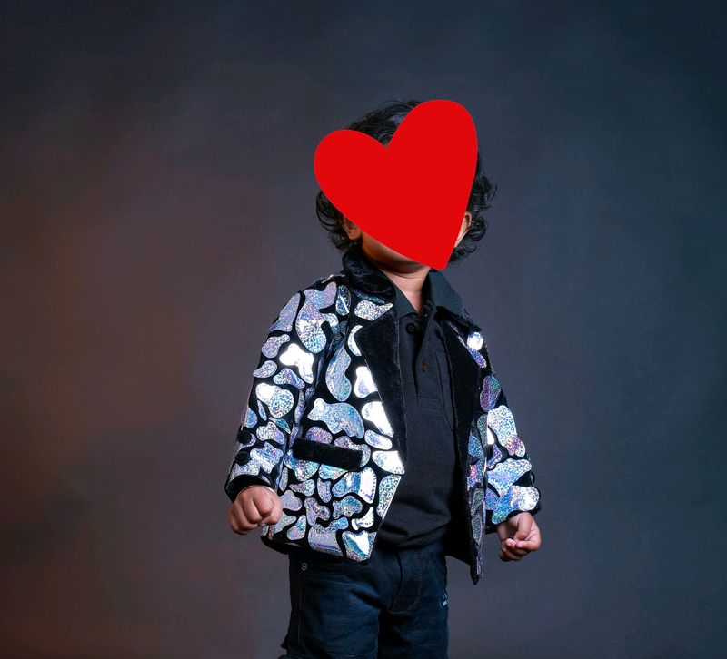 Kids Designer Shiny Coat