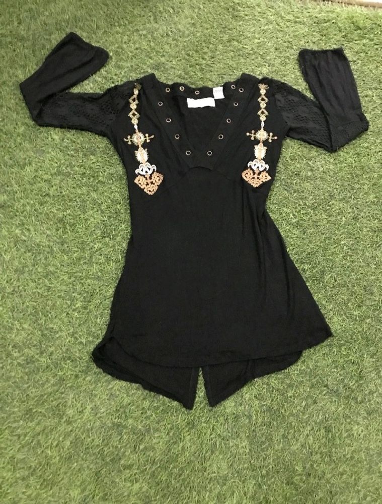 Black tunic (free size/stretchable)