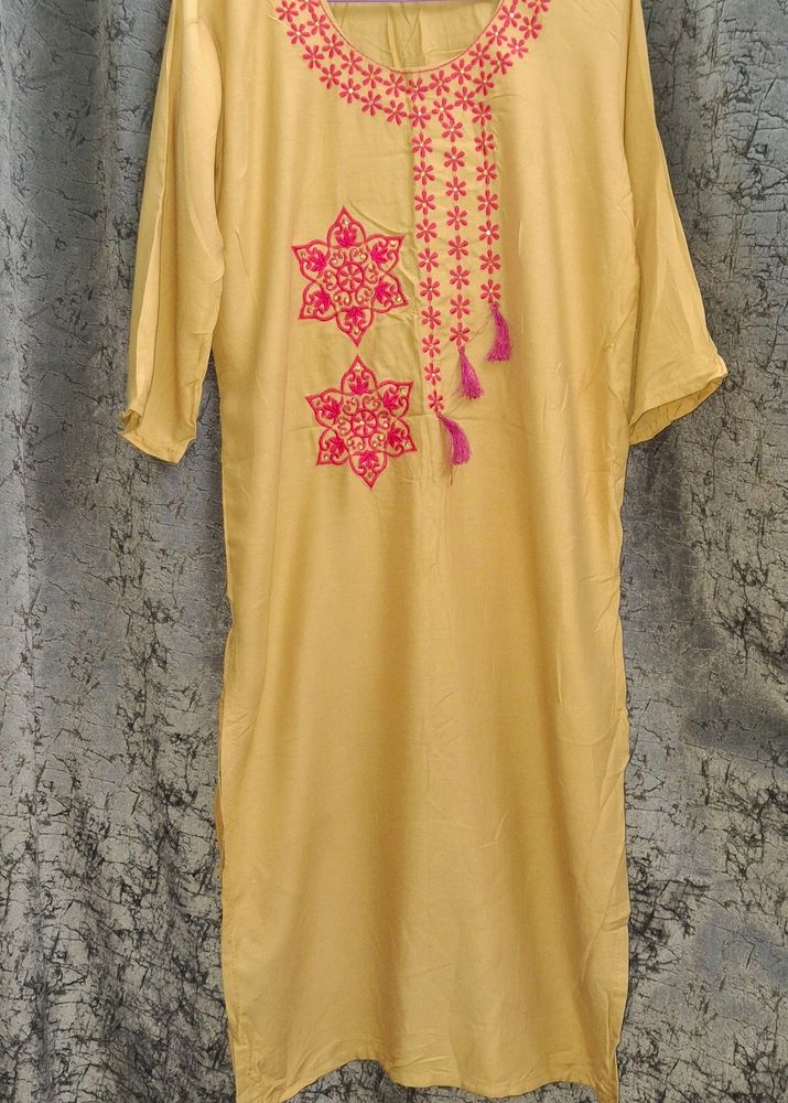 Mustard Kurti