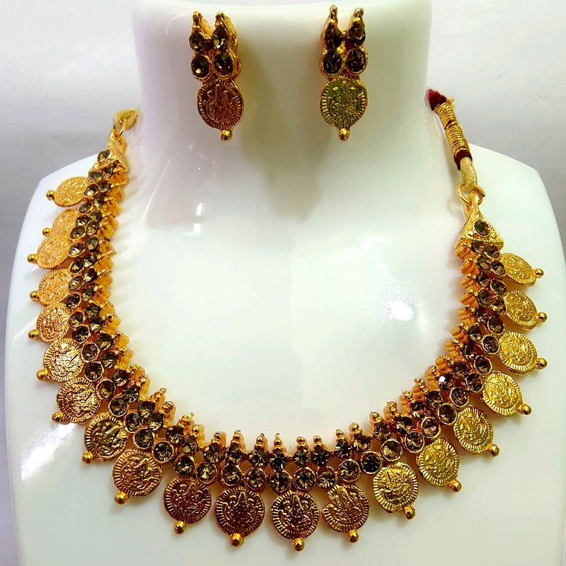 Necklace Set With Earrings For Girls And Women's