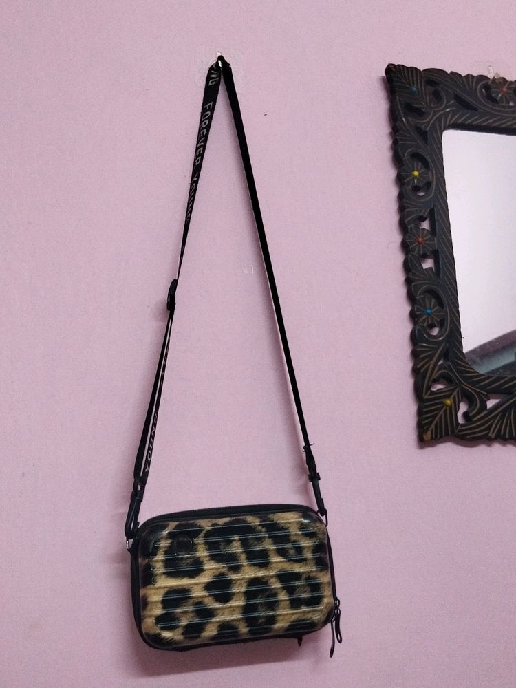 Leopard Print Sling Bag