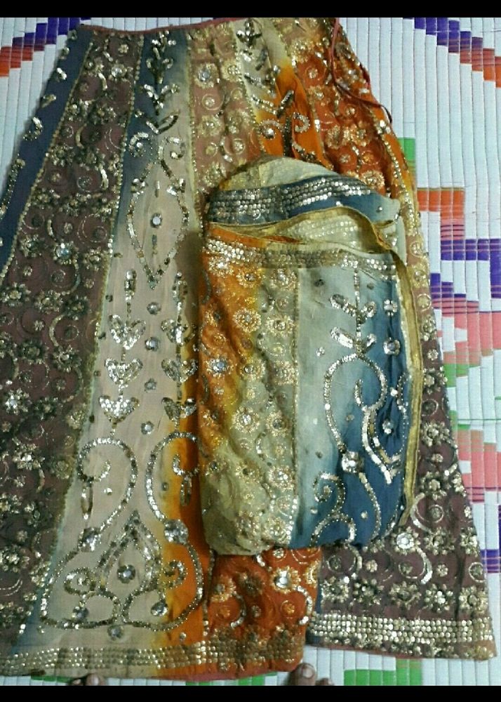 GAGRA ZARI WITH DUPATTA