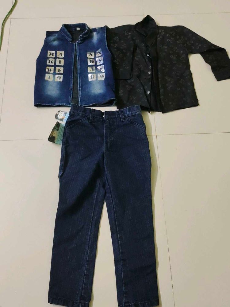 Boys Pant Shirt And Coat