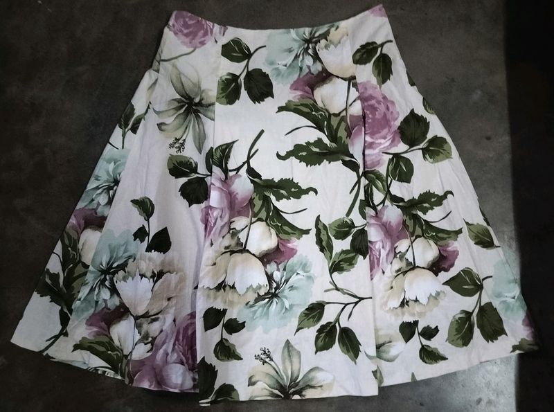 Floral Cotton Skirt