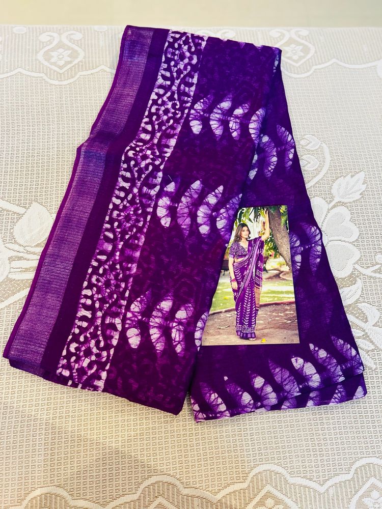 Fresh 🥰Soft Cotton Saree Per Piece Price -550₹