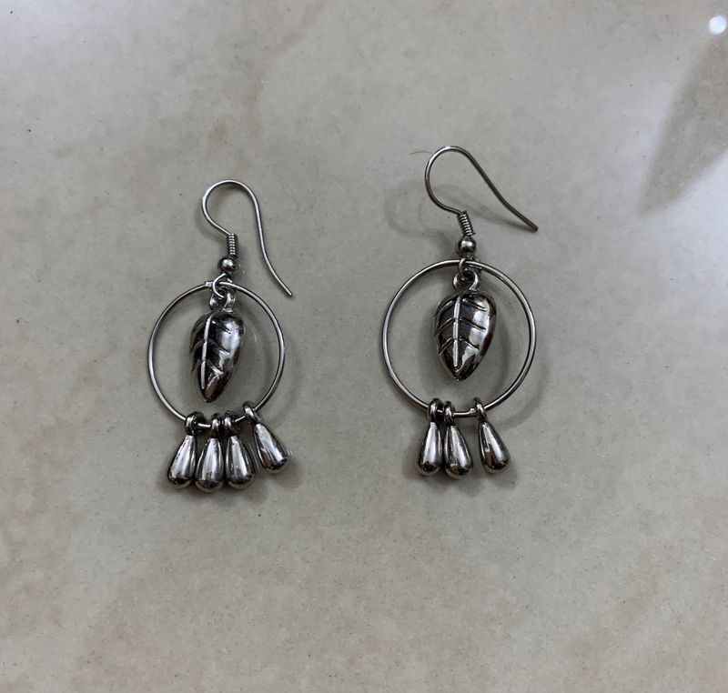 Silver Colour Beautiful Earrings