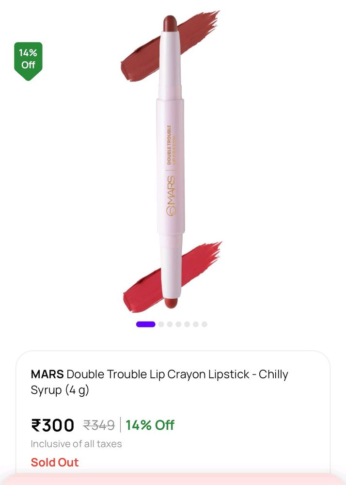 Mars Transfer Proof Lipstick