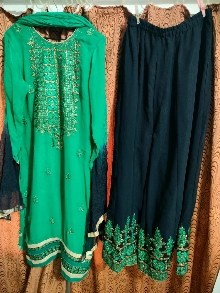 Kurta Garara Dupatta Set