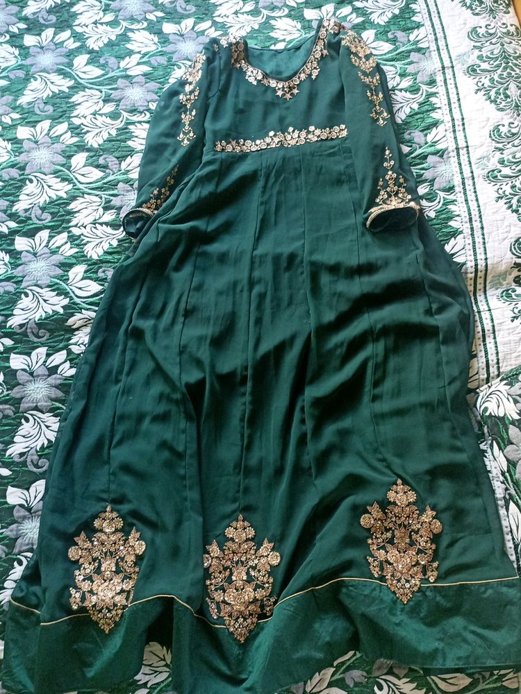 Beautiful Bottle Green Gown