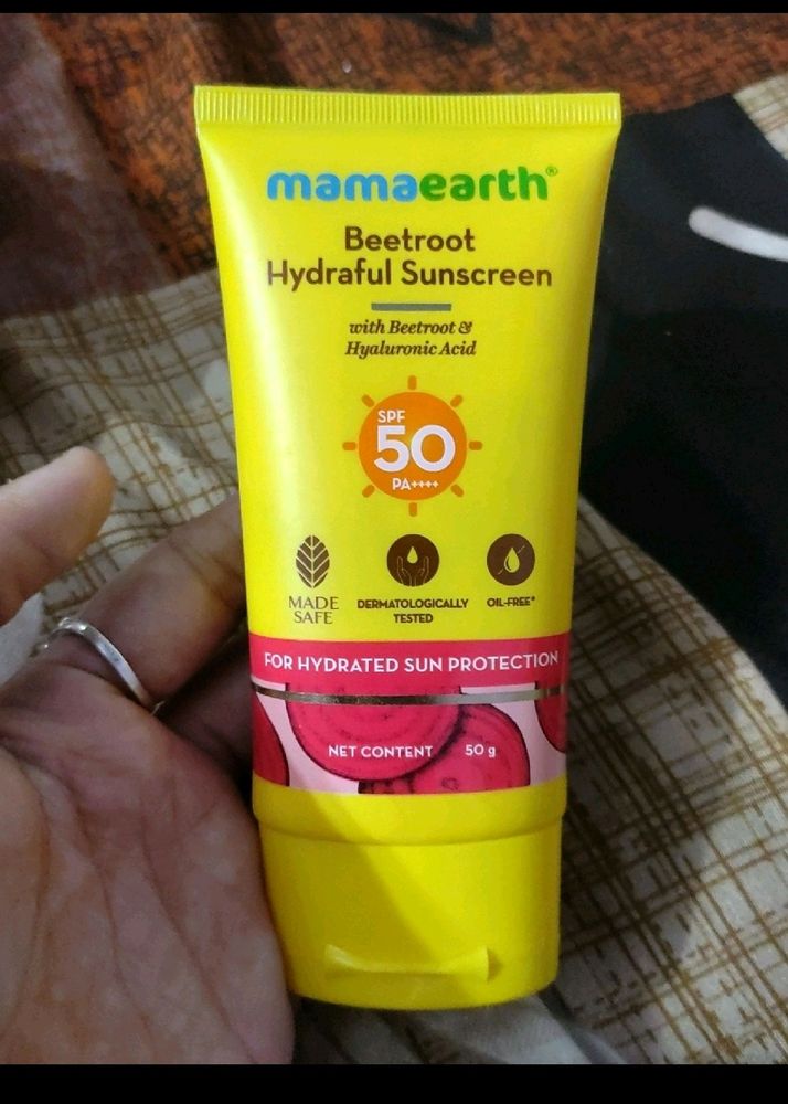 Mamaearth Beet Root Sunscreen Spf 50+ Used 2 Time