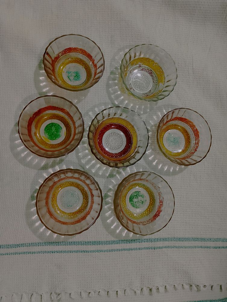 Glass Bowls Set Of 7