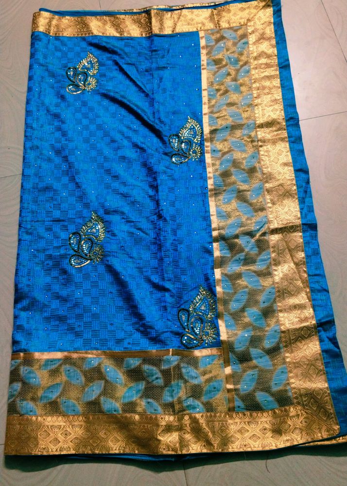 Full Shinning Maggam Work Georgette Saree