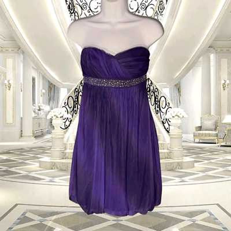 Mini Short Purple Tube Sexy Urbanic Dress