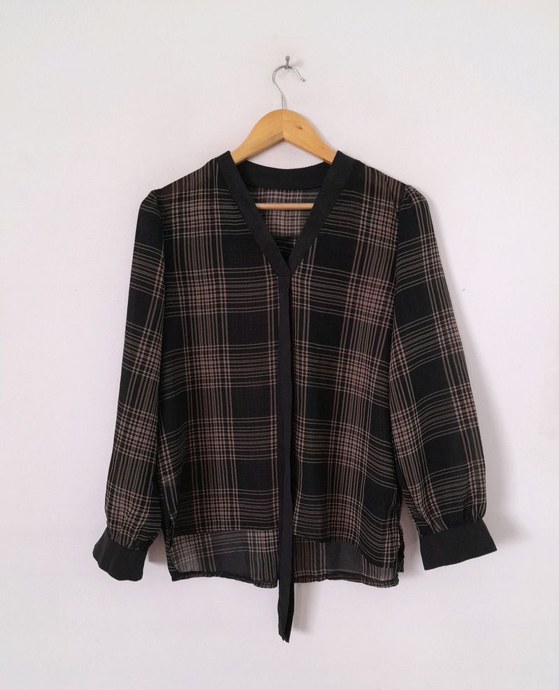 Multi Color Checks Top (Women's)