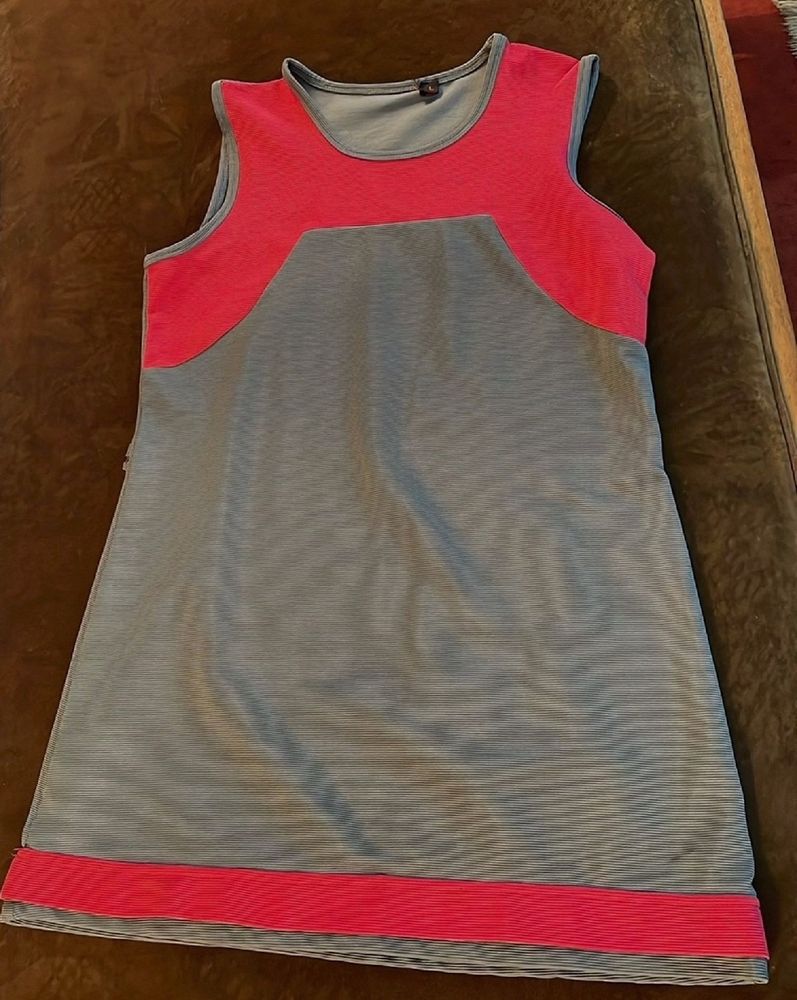 One Piece/Kurti Pink And Grey