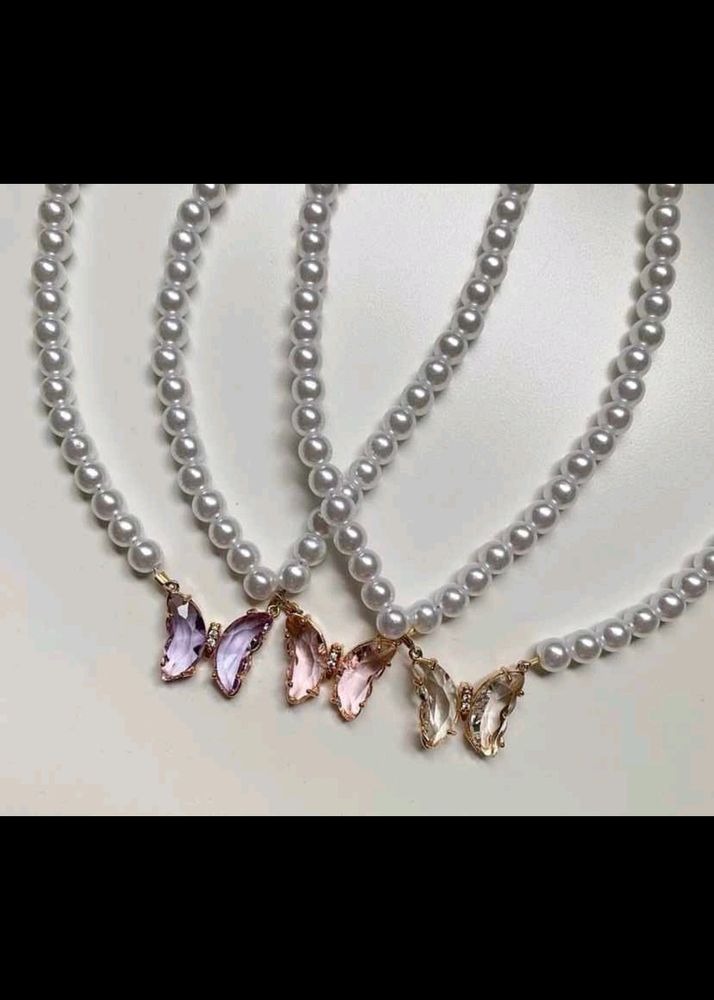 Pearl Butterfly Chain