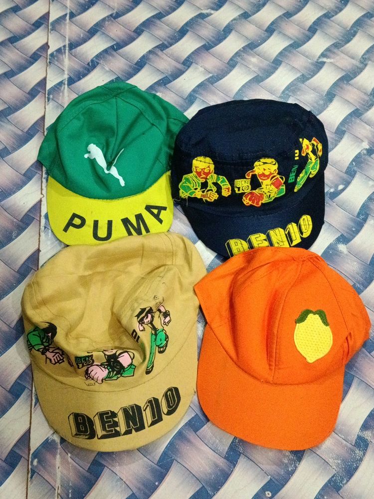 Cap for Boys and Girls 4pc Combo Pack