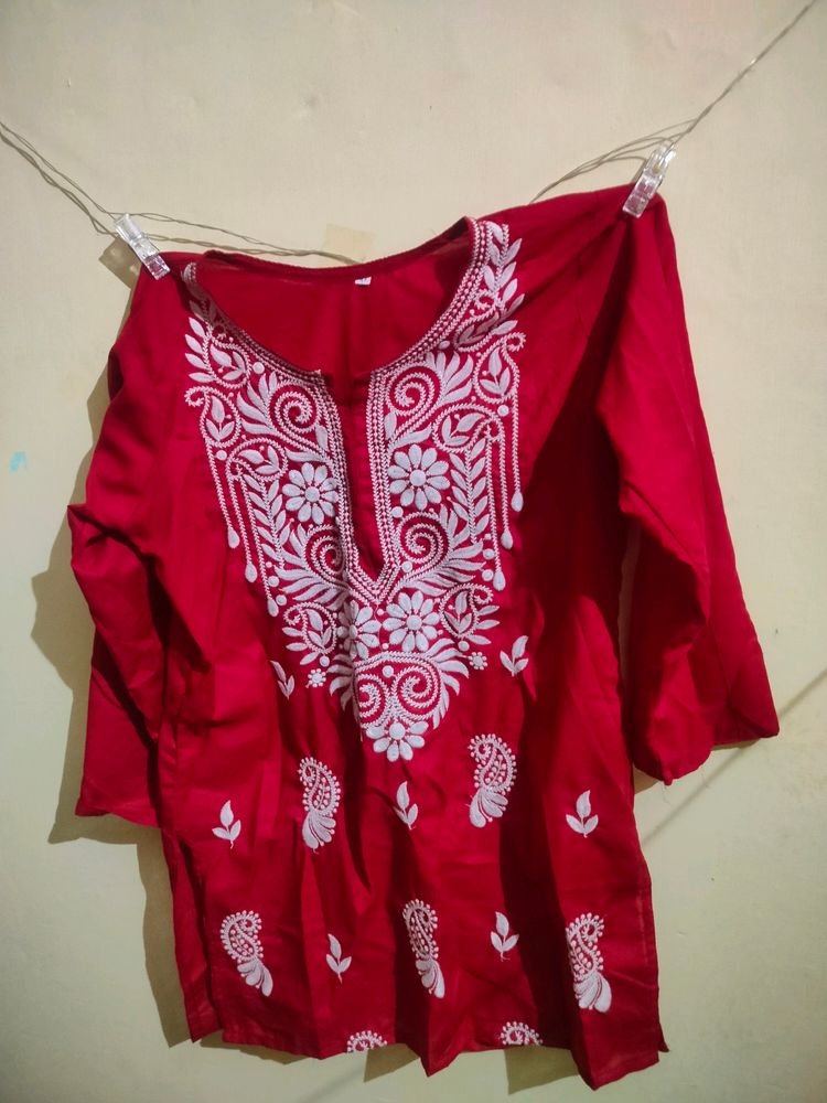 Red Short Kurti