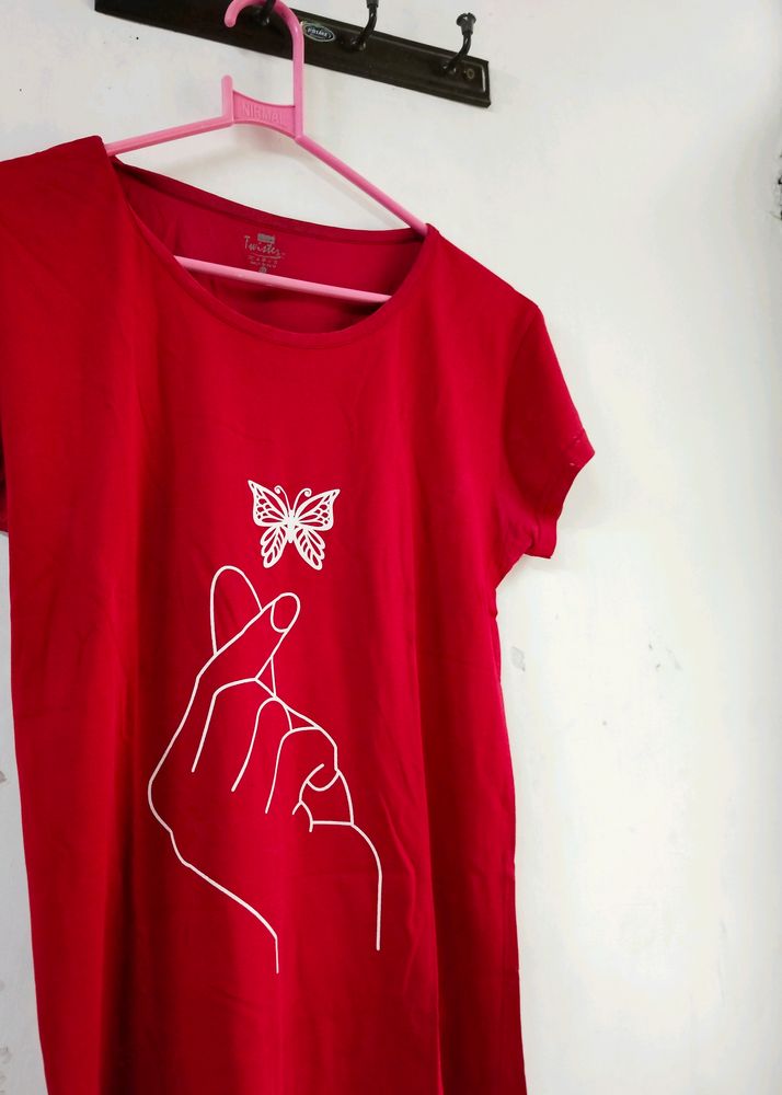 RED COTTON TSHIRT