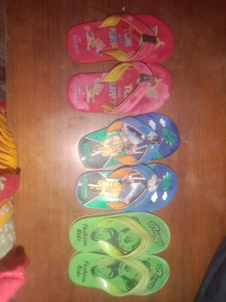 Pairs Of 3 daily Wear Slippers