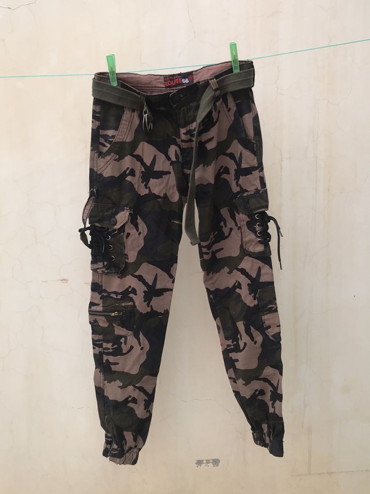 Army Print Cargo Pant Unisex