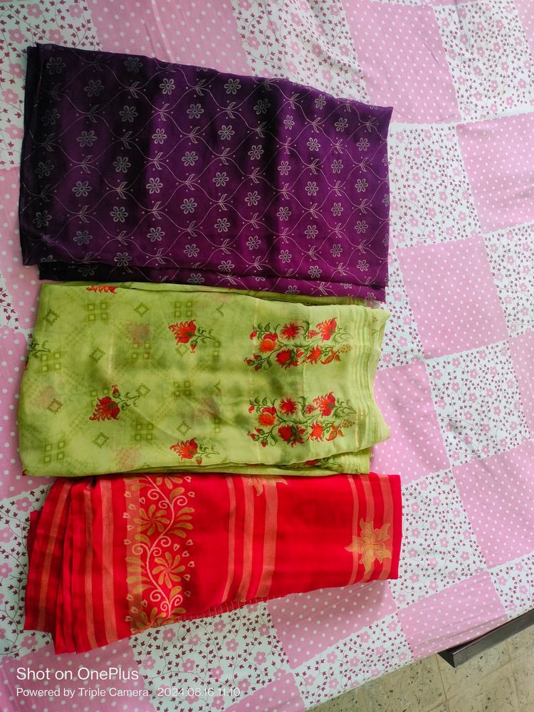 3 Saree Combo