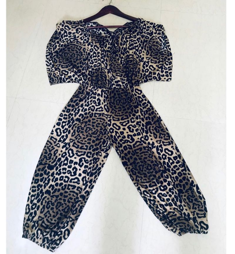 New Leopard Printe Modesty Jumpsuit
