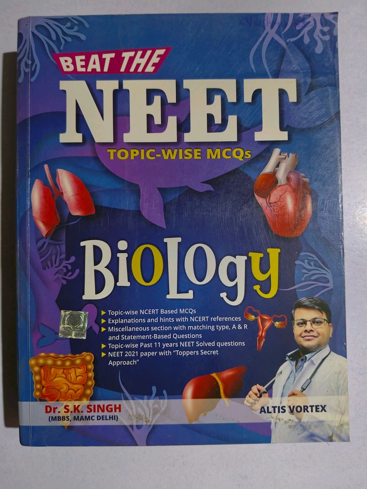 Beat The Neet Biology MCQ Book