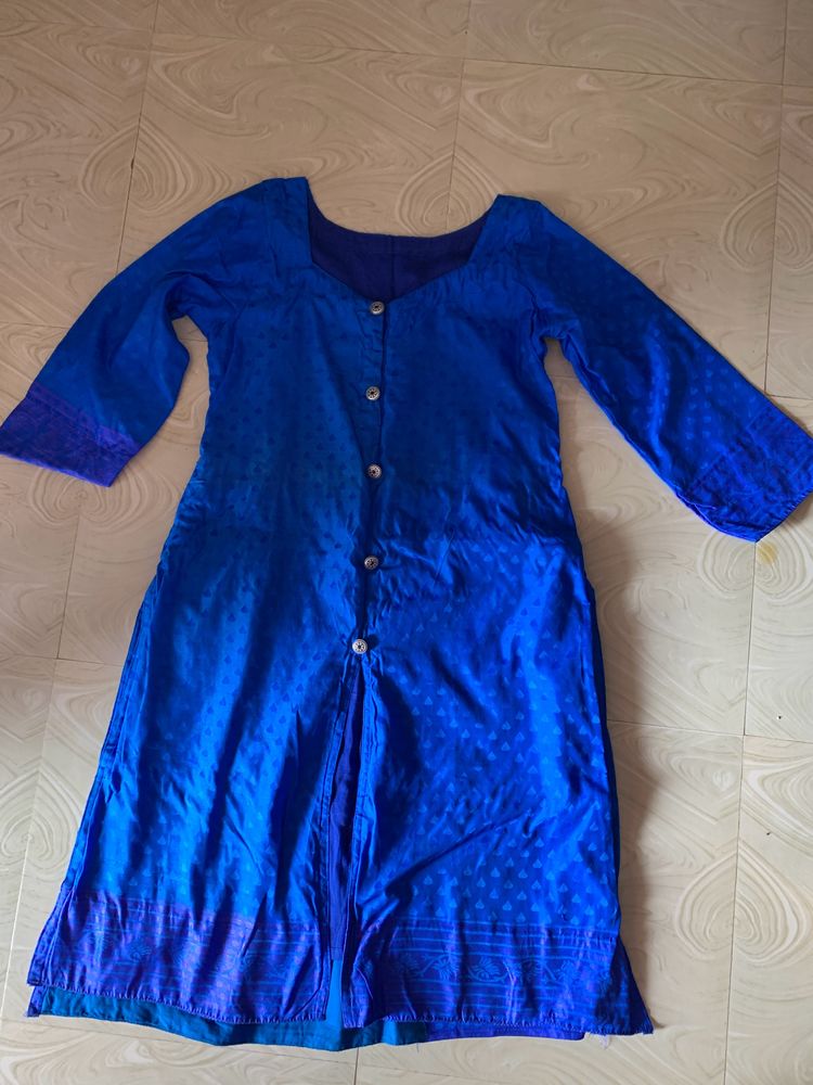 Soft silk Blue Kurta