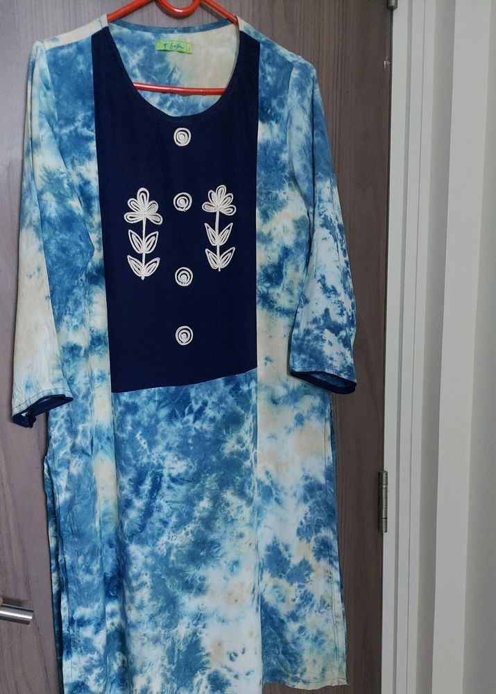 Beautiful Tie-dye Straight Kurta