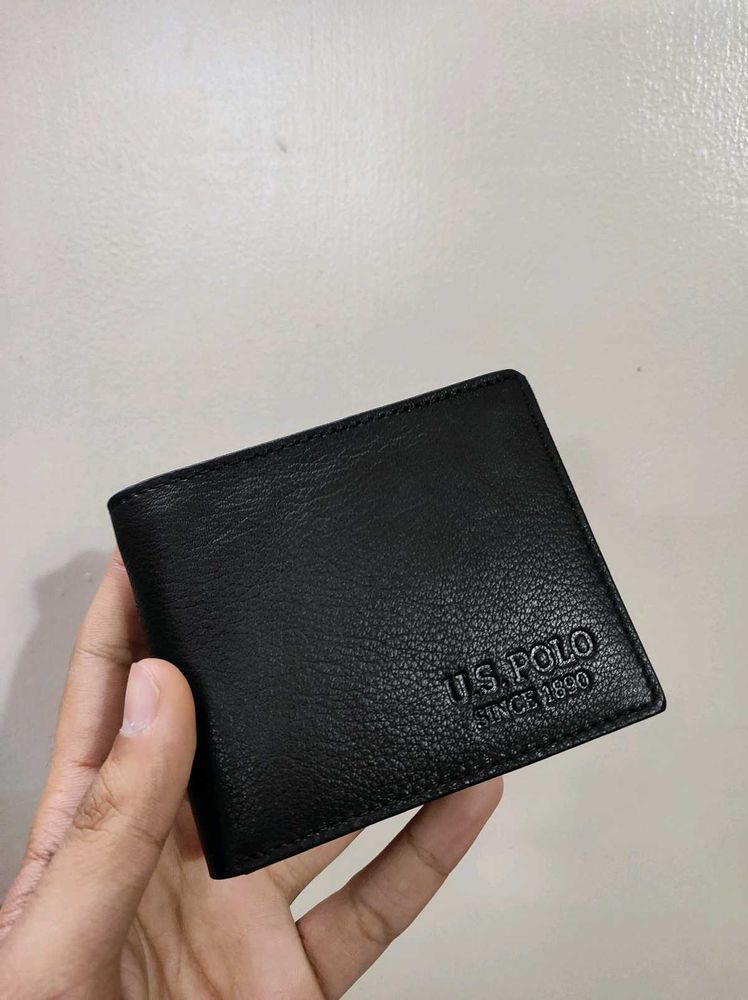 US POLO AASAN LEATHER WALLET ( BLACK )