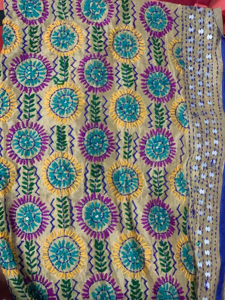 Kantha Work Dupatta