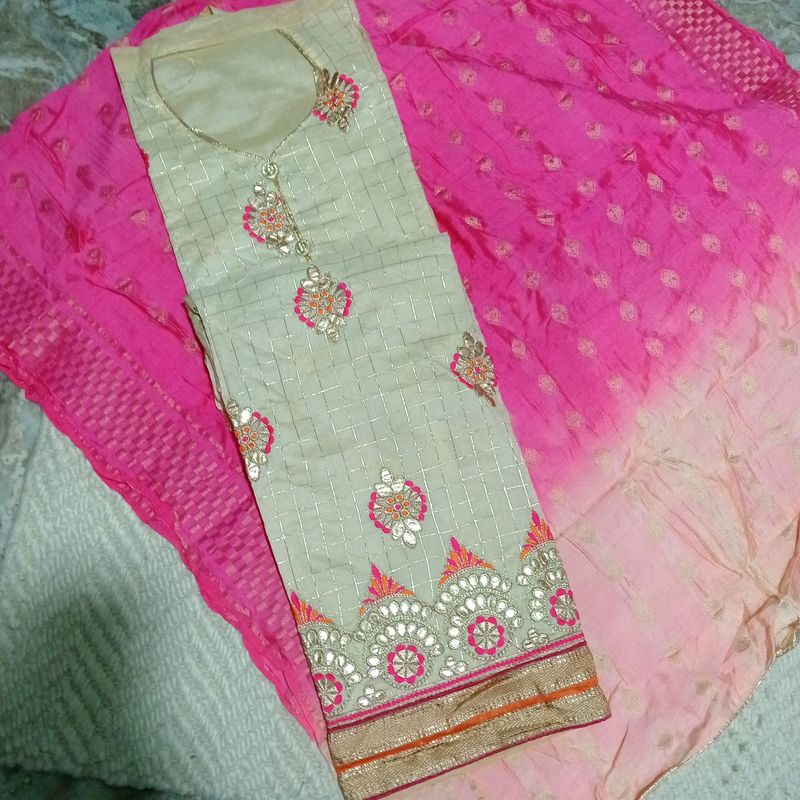 Chanderi Gotapati Suit