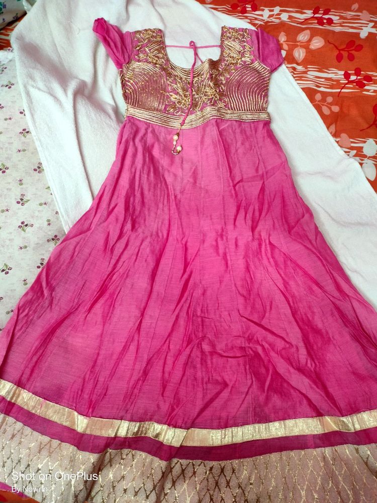 Pure Cotton Anarkali Set