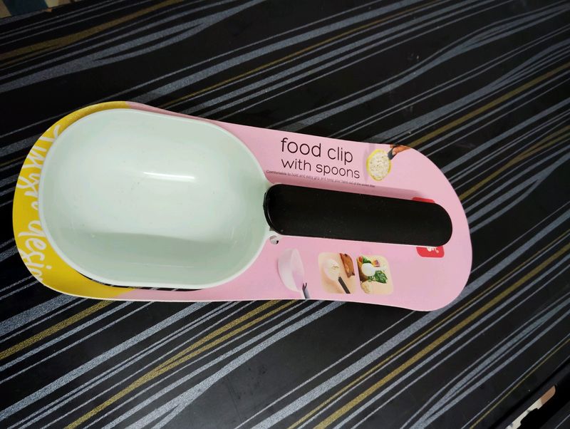 Food Spoon With Clip