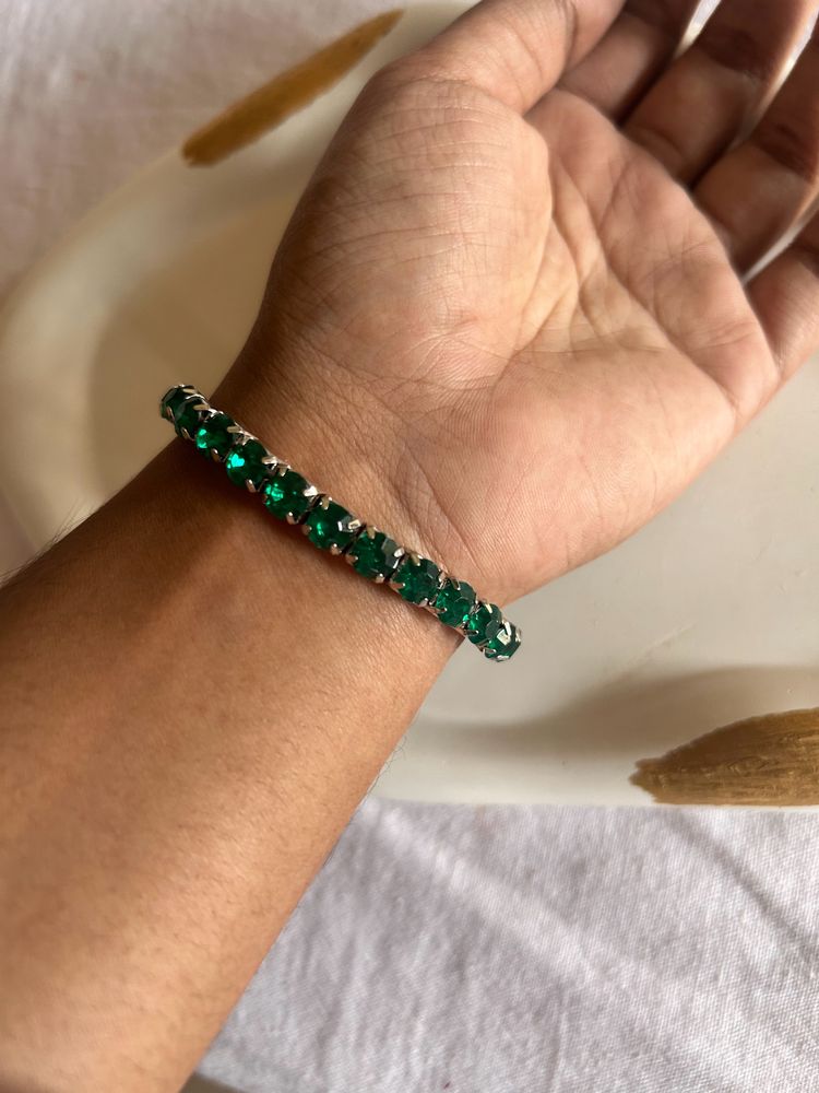 Ruby Green Diamond Bracelet