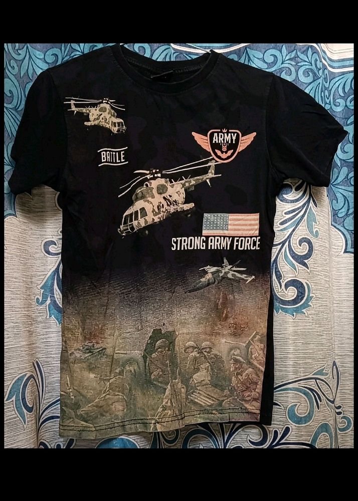 Half Army Type Tshirt