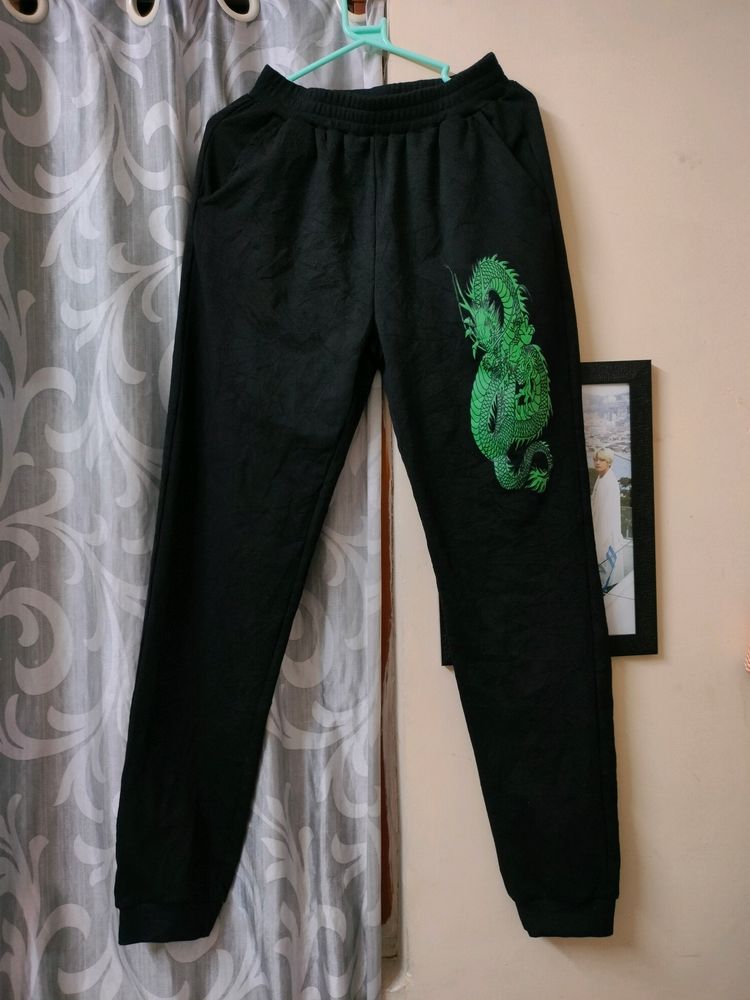 Jet black Jogger pant