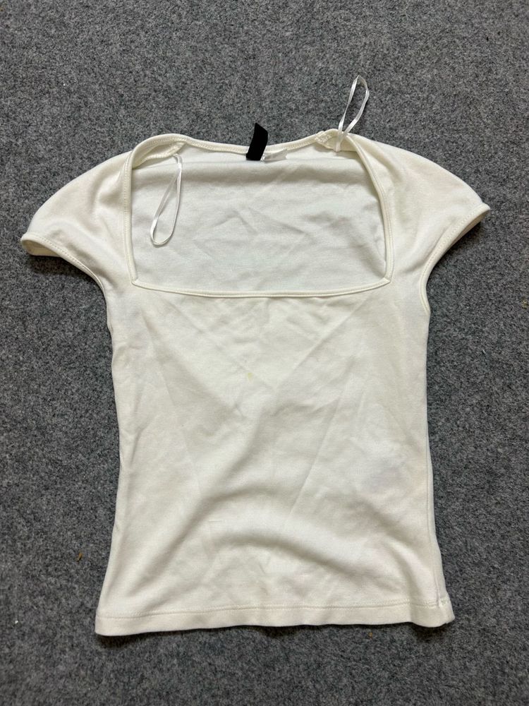 SQUARE NECK H&M TOP