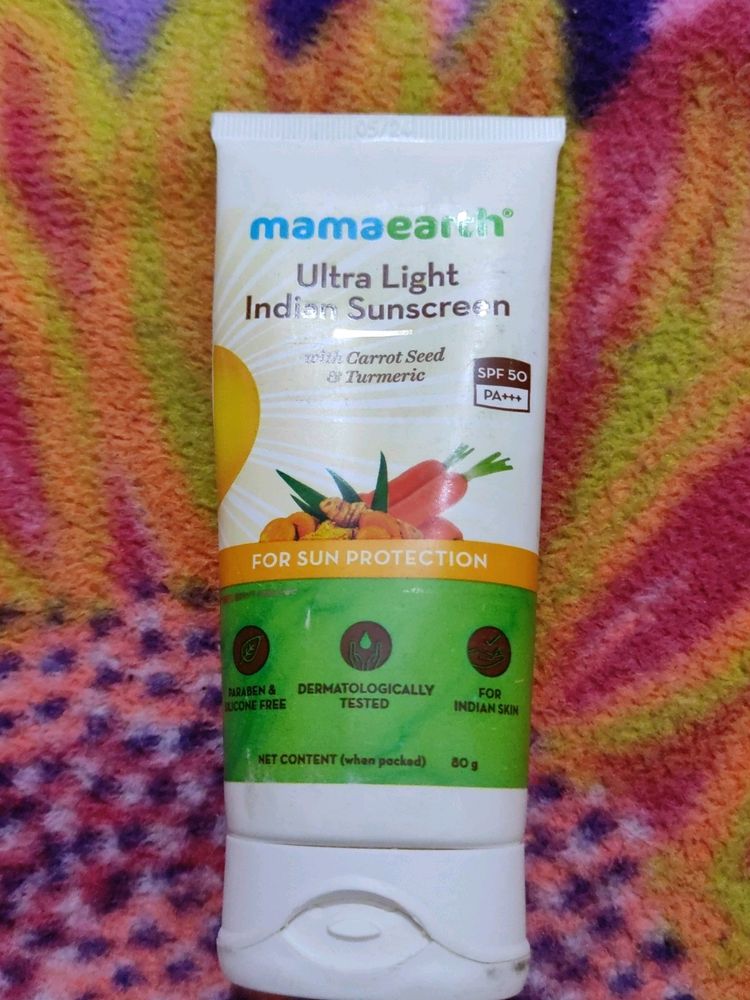 Mama Earth Ultra Light Indian Sunscreen And Nivea Gel Body Lotion Combo