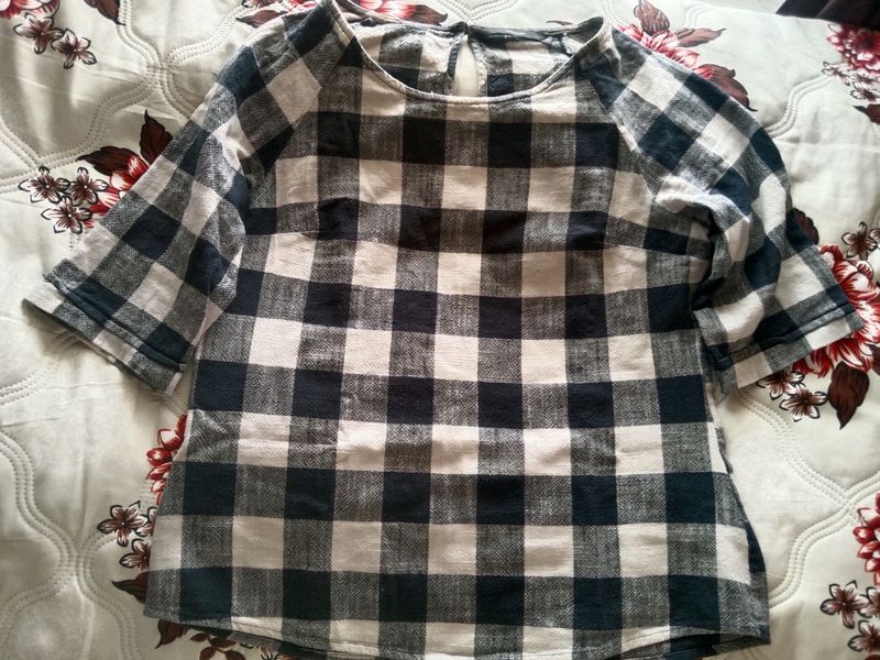 Cotton Check Top