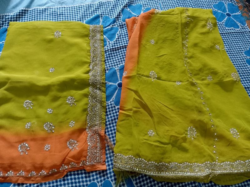 Unstitched Lehenga Choli Fabric And Duptta