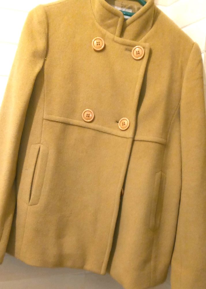 QUA WOOLEN COAT WITH INNER LINNING