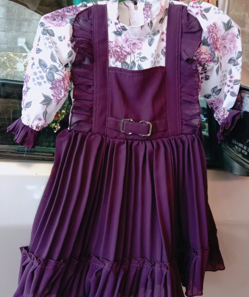 Beautiful Purple Colour Frock 🥰