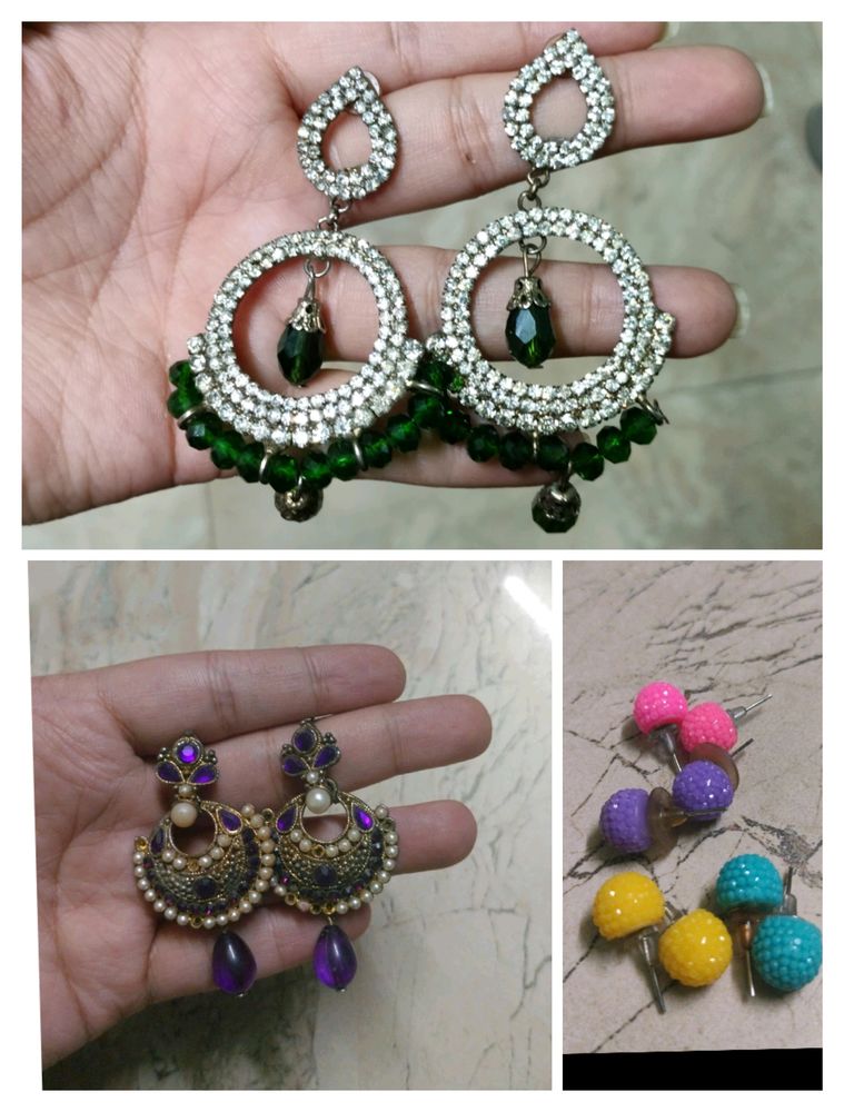 Earings Combo Set (Party Wearing, Beautiful Se