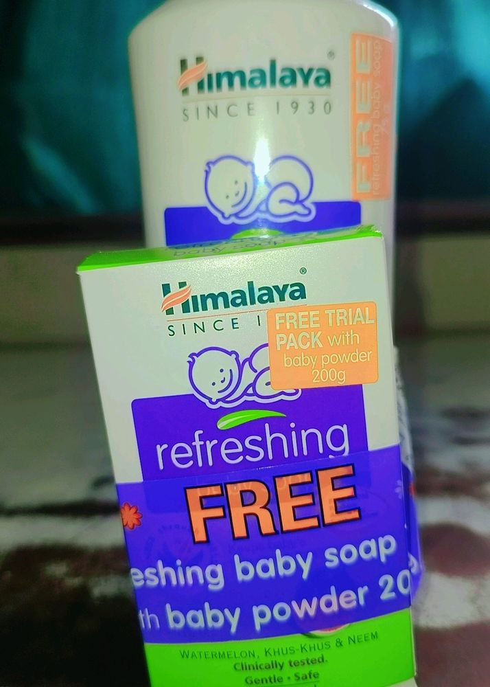 Himalaya Baby Powder With Free Bab